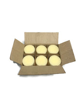 Load image into Gallery viewer, Crate&amp;Barrel Case of 6 Unscented 4X6 White and Ivory Pillar Candles
